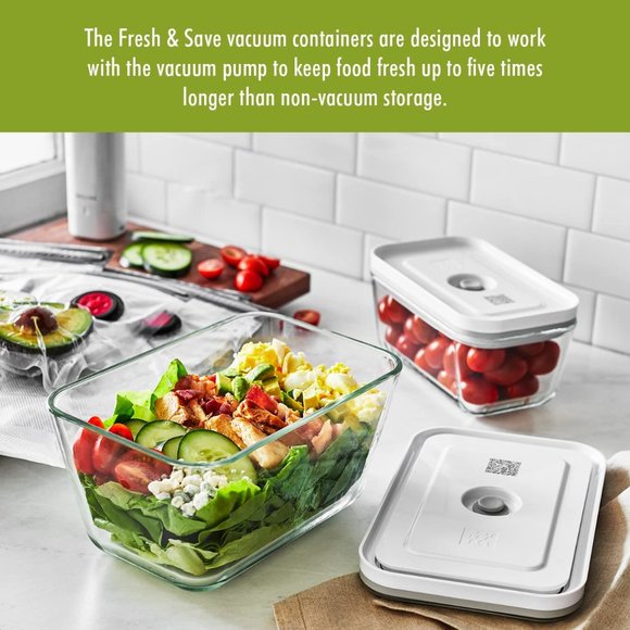 NIB ZWILLING Fresh & Save 3-pc Glass Food Storage Container, Meal Prep Container - Picture 6 of 14